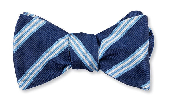 Navy/Blue Brooks Striped Bow Tie
