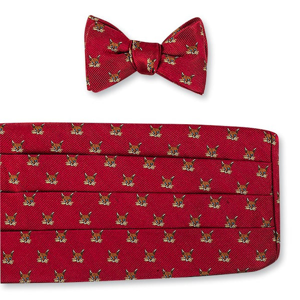 fox cummerbund set