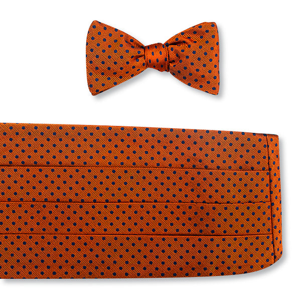 orange cummerbund set