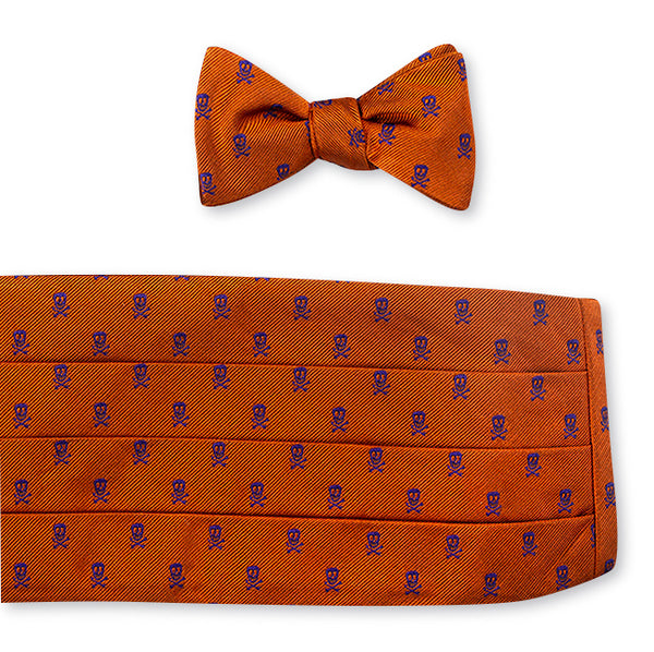 orange jolly rogers cummerbund