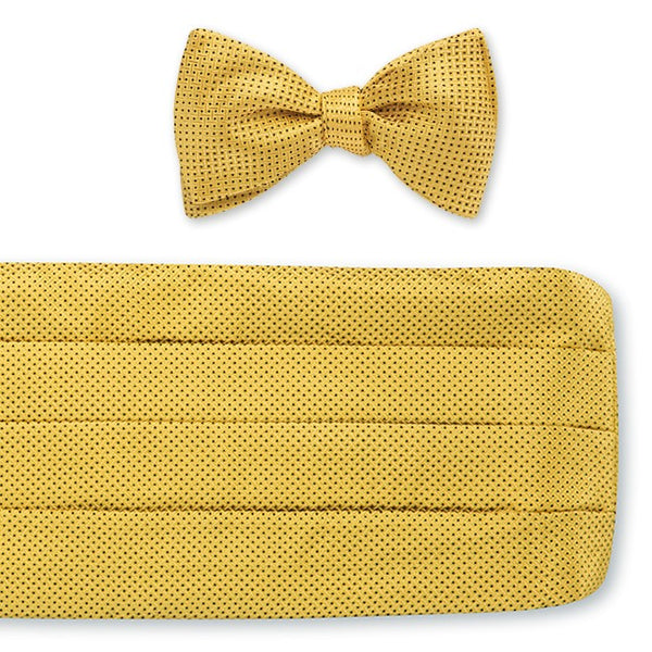 gold cummerbund set