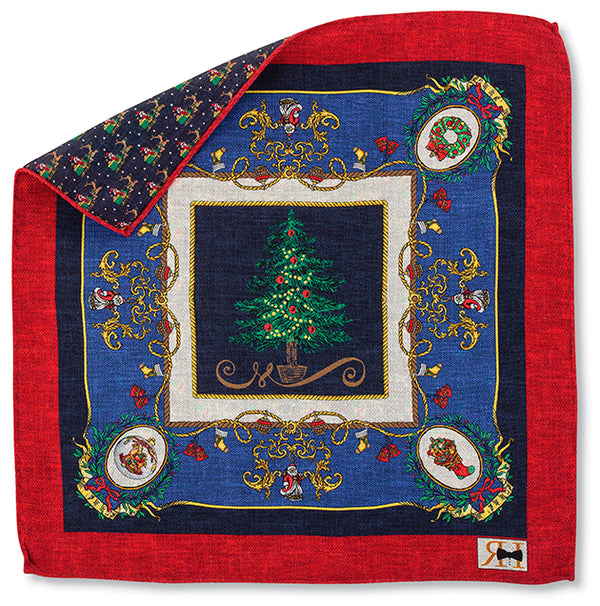 christmas tree pocket square