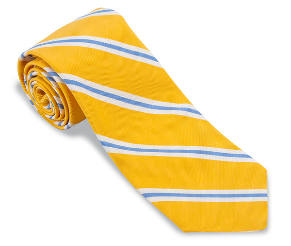 Yellow/Cobalt Banks Stripes Stripes Necktie