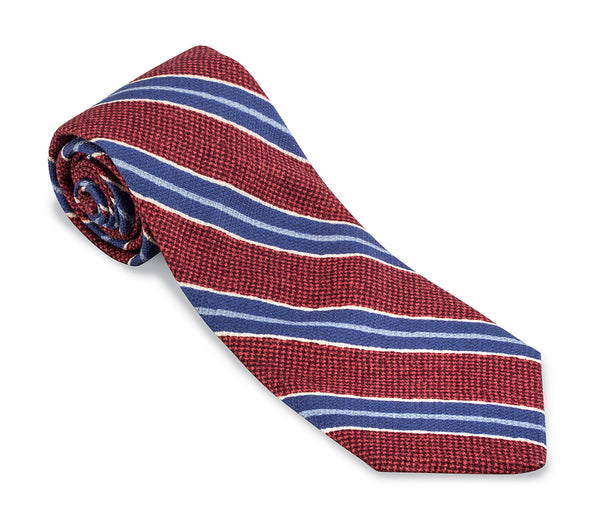 Red Brendan Stripes Necktie