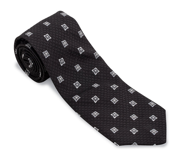 Black Heather Medallions Necktie