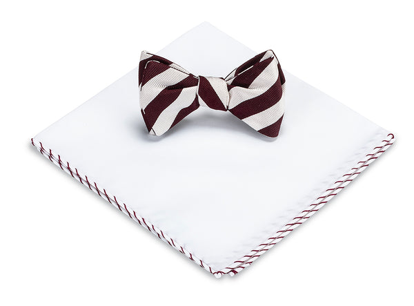 bow tie and pocket square set