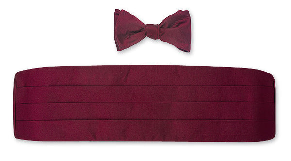 silk bow tie and cummerbund sets