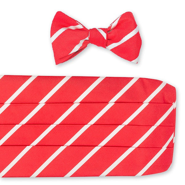 stripe cummerbund set