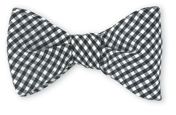 gingham bow ties