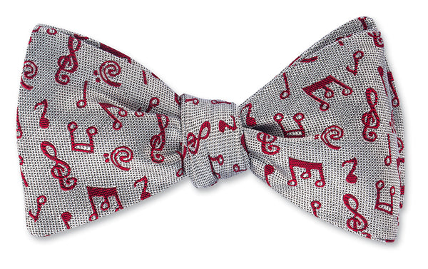 music notes bow tie