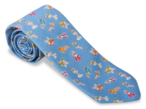 blue necktie