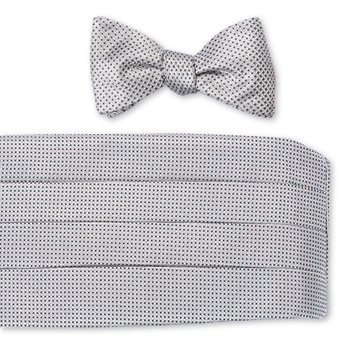 silver cummerbund