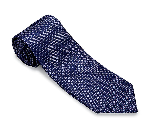 navy satin necktie