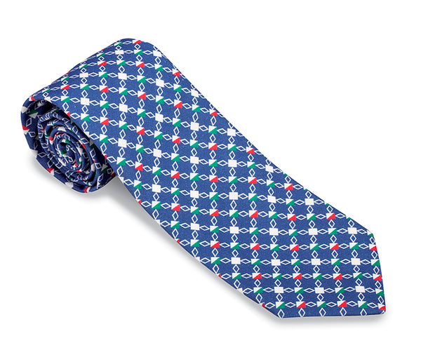 blue necktie