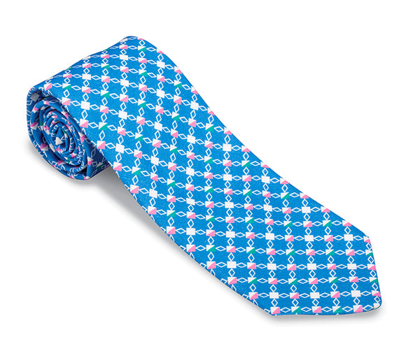 blue necktie