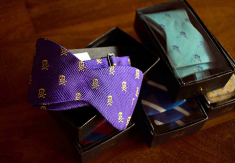 Bow Ties in Storage Boxes
