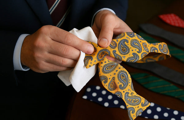 How to Wash & Iron a Bow Tie