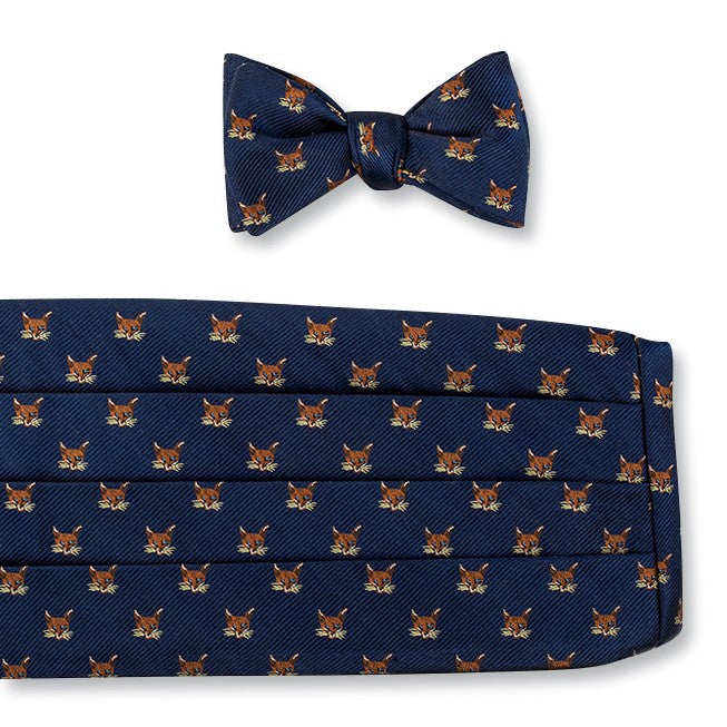 fox cummerbund set