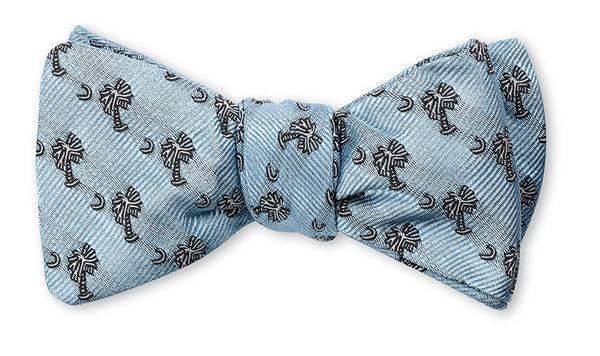 Blue Palmetto Bow Tie