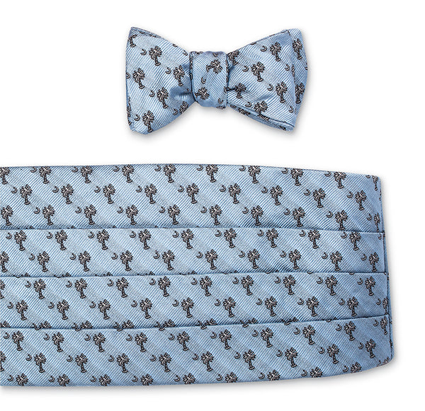 Blue Palmetto Cummerbund Set