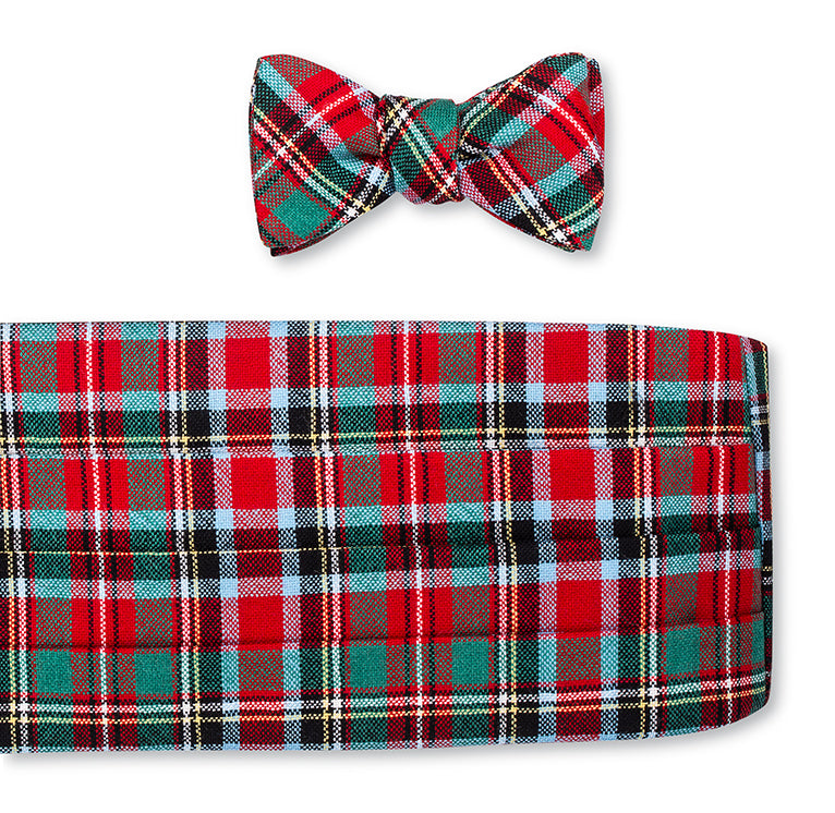 Carolina Tartan Cummerbund Set