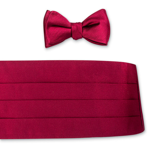 Burgundy Derwin Repp Cummerbund Set