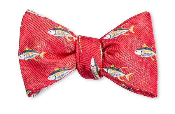 Coral Tuna Bow Tie