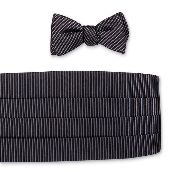 Black Ottoman Cummerbund Set - CB3775– R. Hanauer Bow Ties