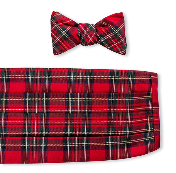 Prince of Wales Tartan Cummerbund Se