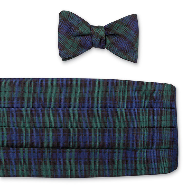 Black Watch Tartan Cummerbund Set