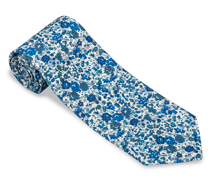 Dark Blue Emma & Georgina Liberty London Necktie - F5299 | R. Hanauer ...