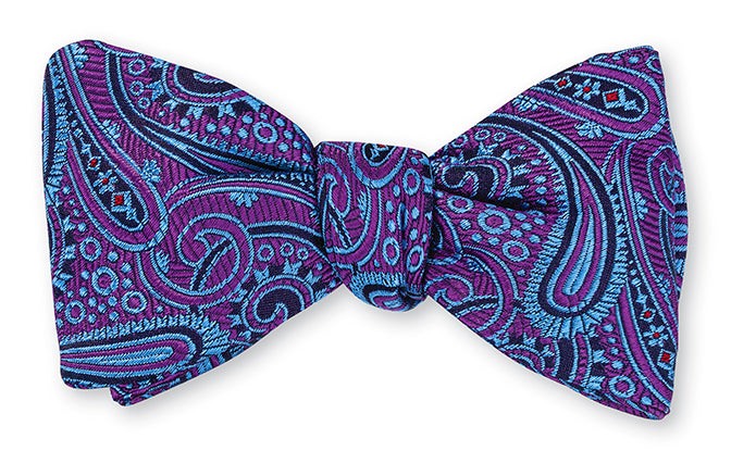 purple mardi gras bow tie