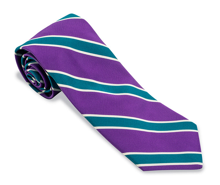 purple stripe necktie