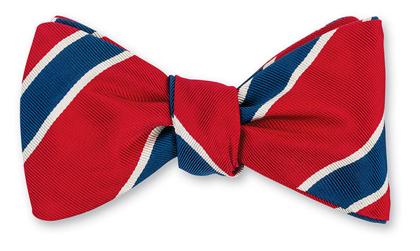 red stripe bow tie