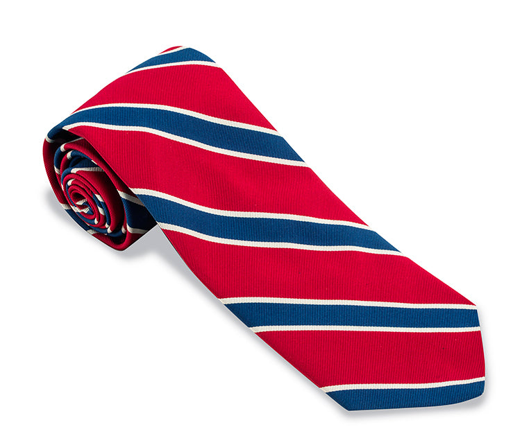 red stripe necktie