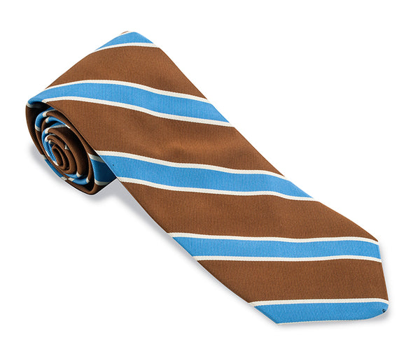 brown stripe necktie