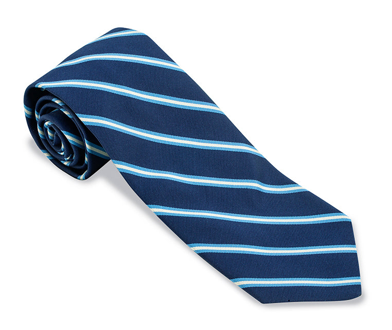 navy stripe tie