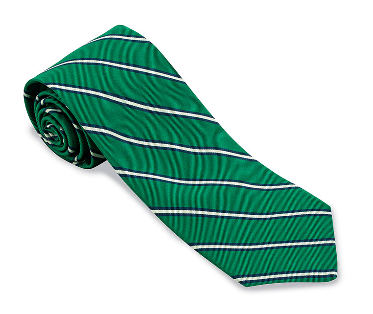 green stripe tie