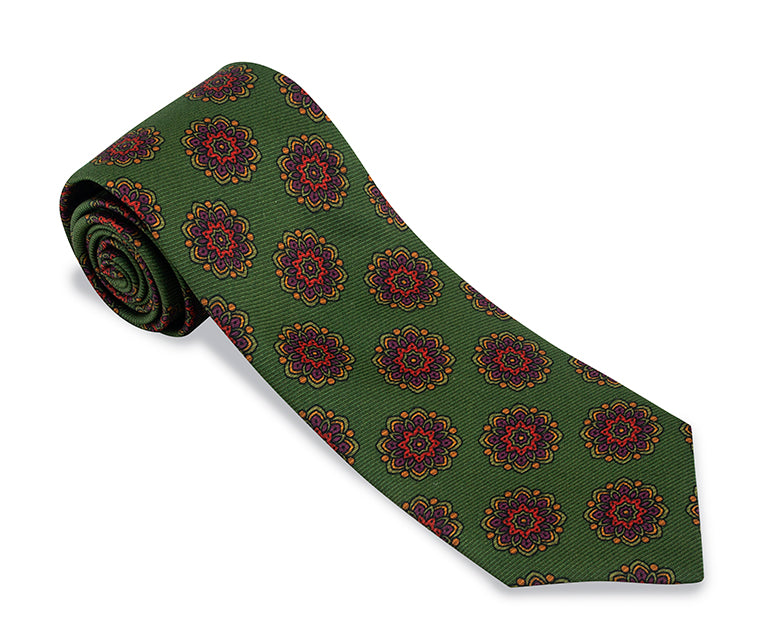 green medallions tie