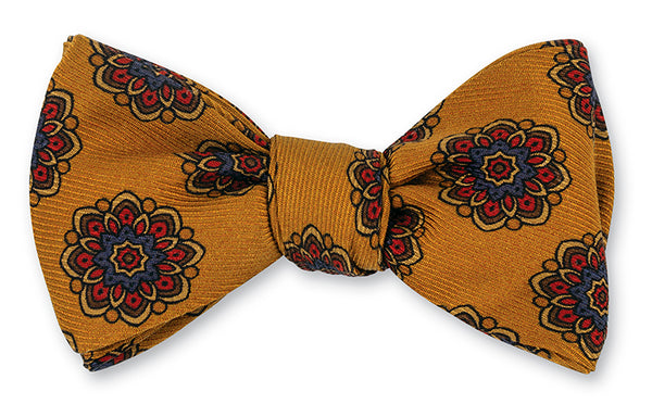 Gold Alexander Medallions Bow Tie