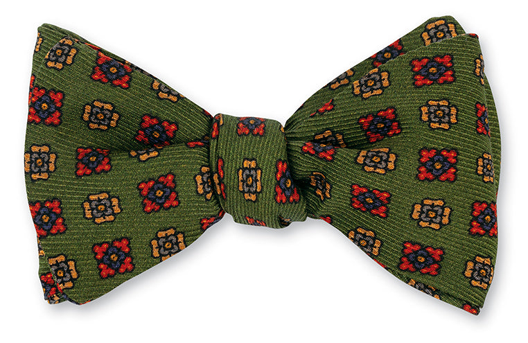 Green Alexander Neats Bow Tie