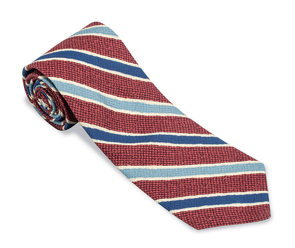 burgundy chester stripes necktie