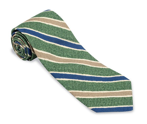 green stripe tie