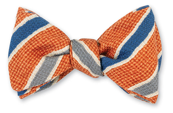 Orange Chester Stripes Bow Tie