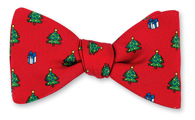 Red Yuletide Bow Tie