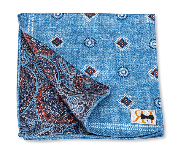 Medallions/Paisley Pocket Square