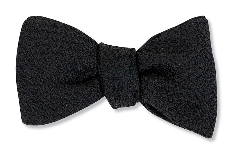 Black Grenadine bow tie