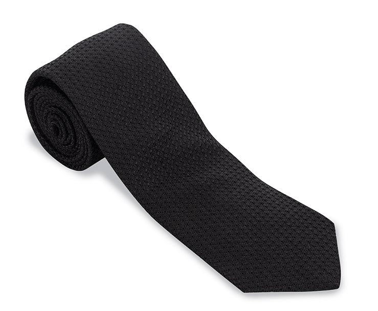 black grenadine necktie