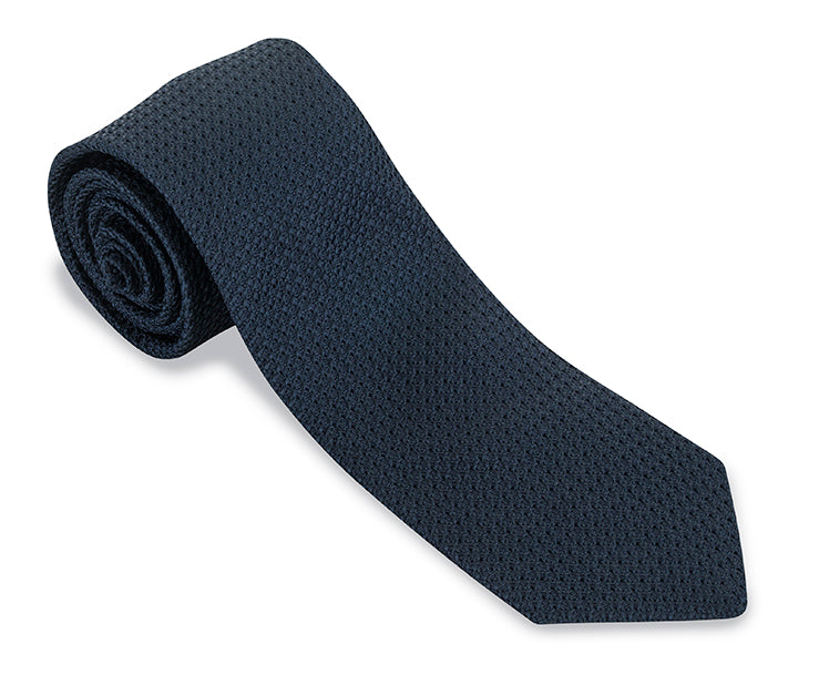 navy grenadine necktie