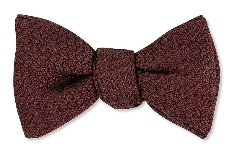 Burgundy Grenadine Bow Tie